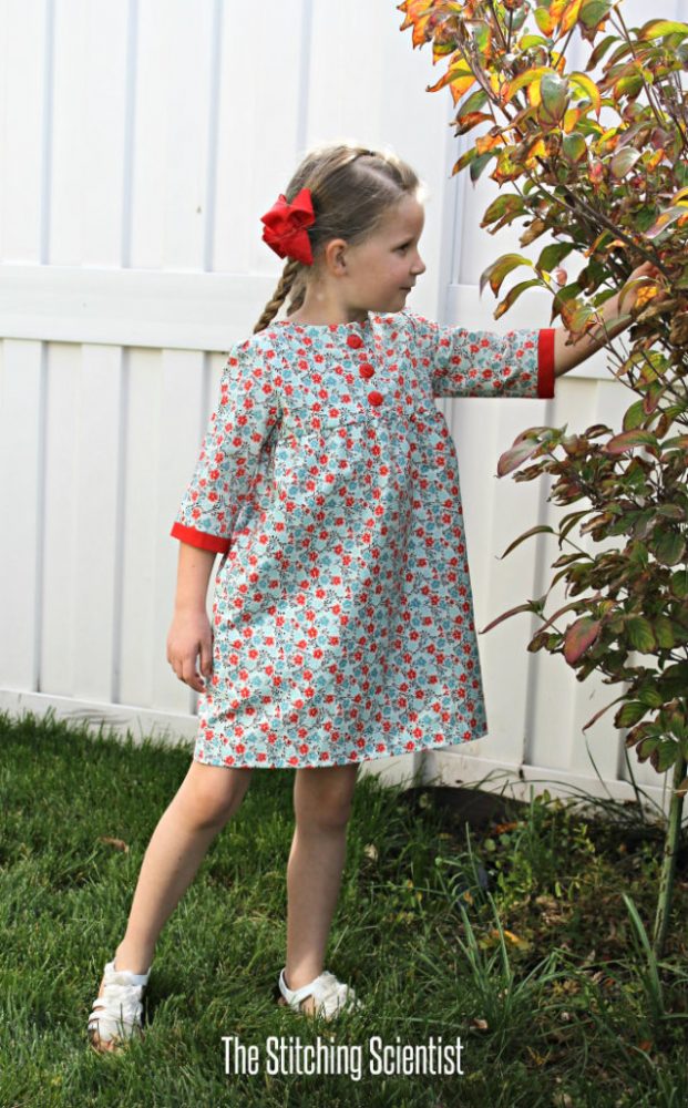 Free Fall Sewing Projects and Patterns - Brooklyn Empire Dress for Girls