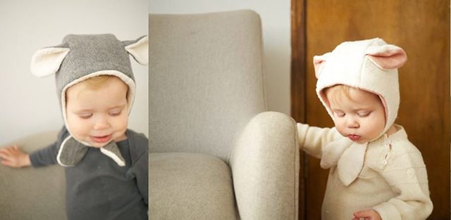 Free Fall Sewing Patterns for Kids for Fall - Lamb Ear Baby Bonnet