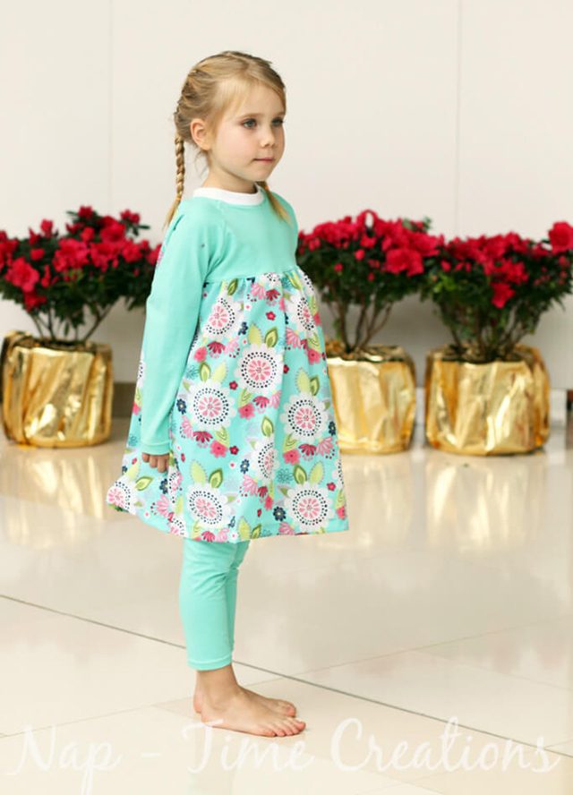Free Fall Sewing Projects and Patterns - Raglan Dress for Girls