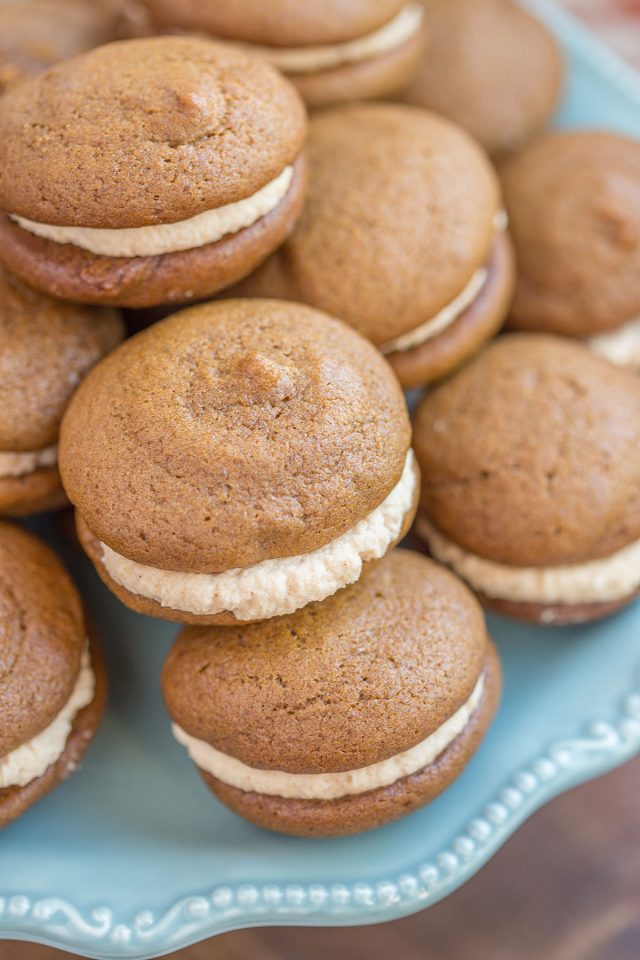 Pumpkin Whoopie Pie Recipe With Maple Spice Whipped Cream