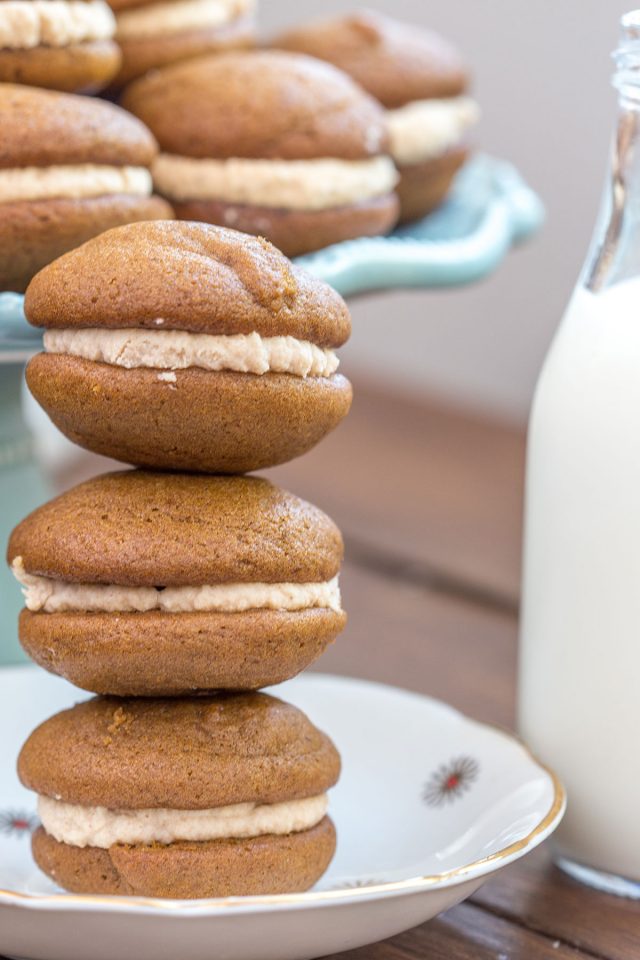 Pumpkin Whoopie Pie Recipe With Maple Spice Whipped Cream