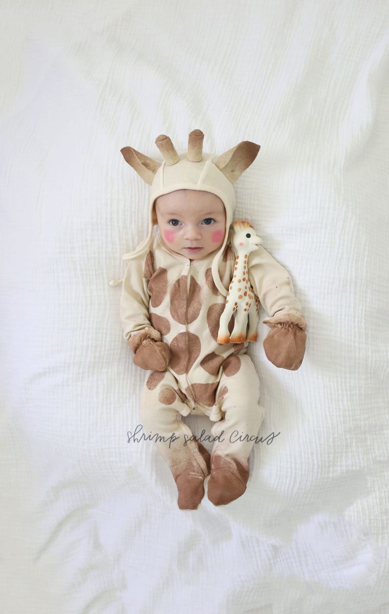 DIY Sophie the Giraffe Baby Halloween Costume