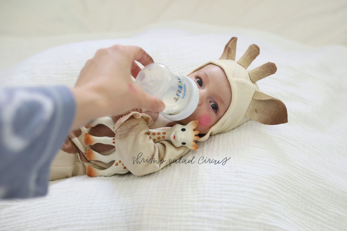DIY Sophie the Giraffe Baby Halloween Costume