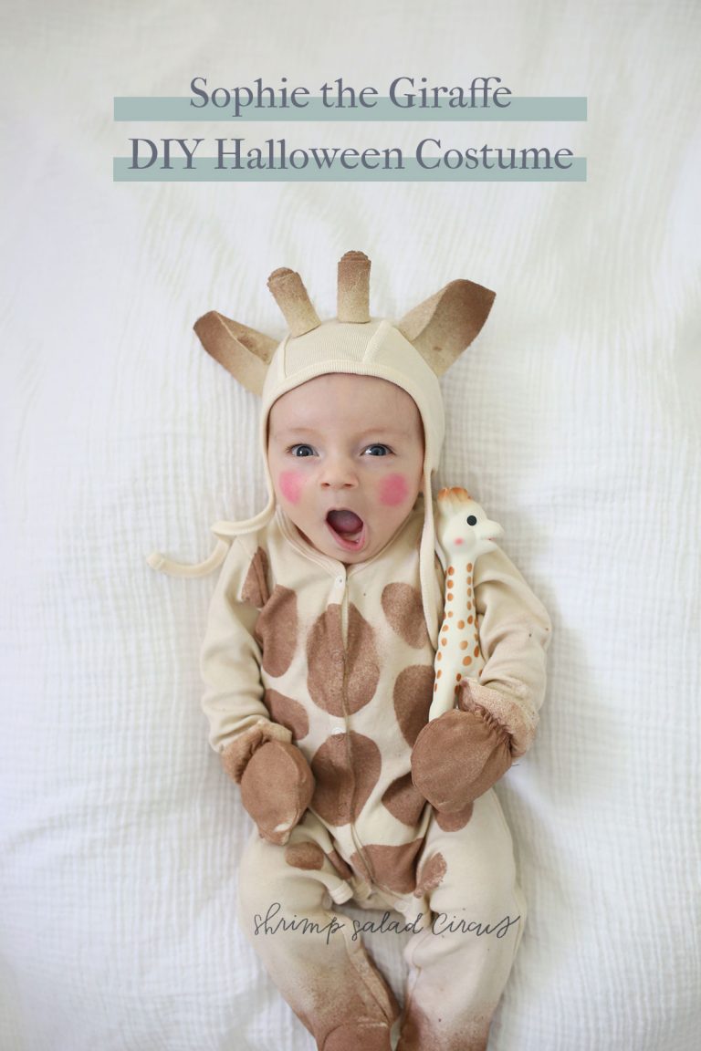 DIY Sophie the Giraffe Baby Halloween Costume - Shrimp Salad Circus