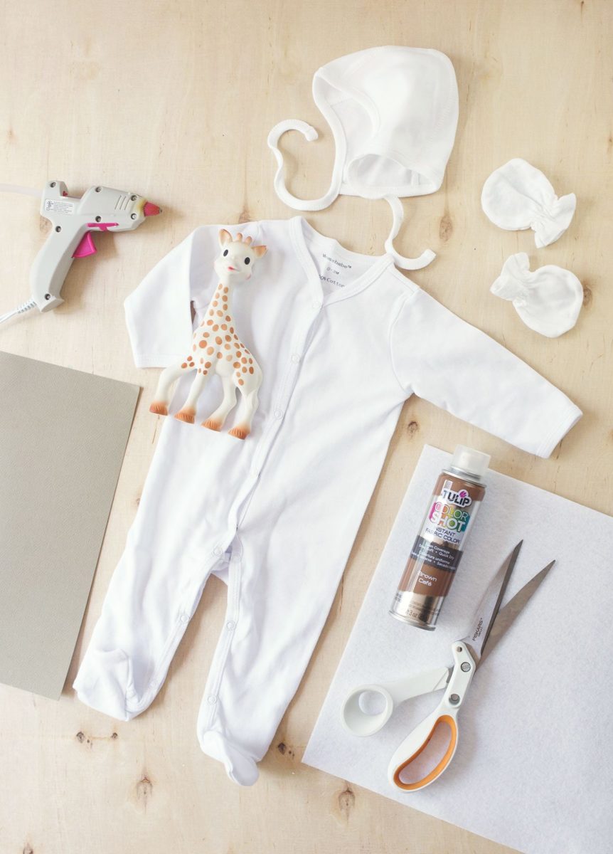 DIY Sophie the Giraffe Baby Halloween Costume