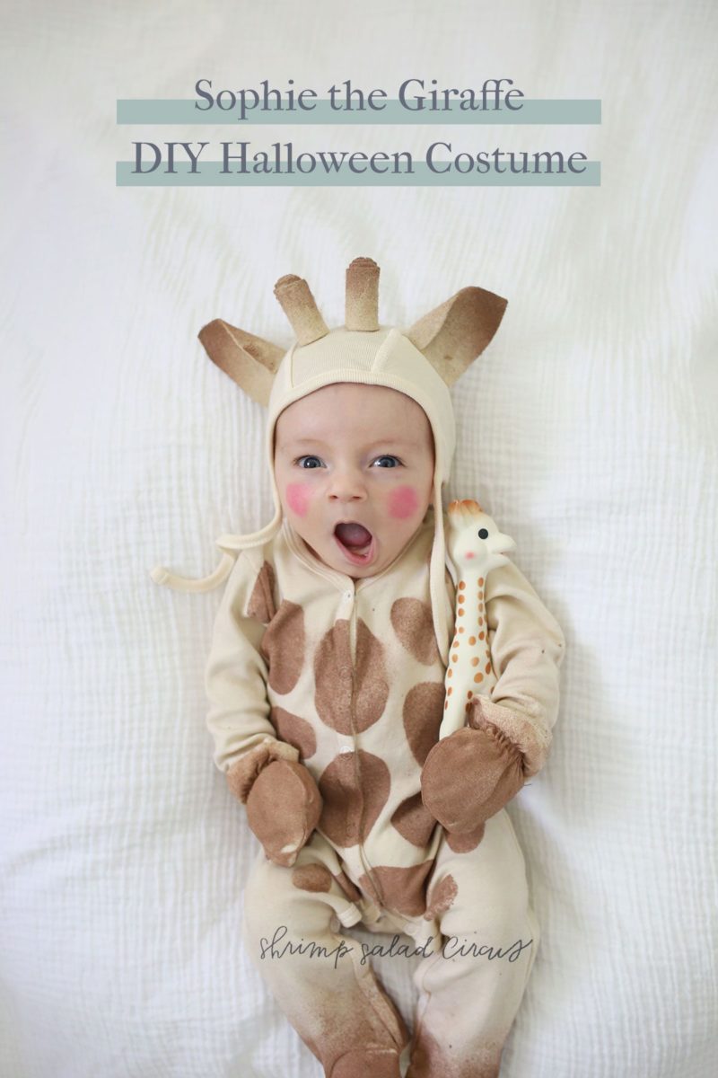 DIY Sophie the Giraffe Baby Halloween Costume