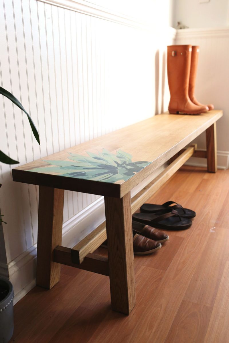 Paint by Numbers Furniture MOCKELBY Bench IKEA Hacks