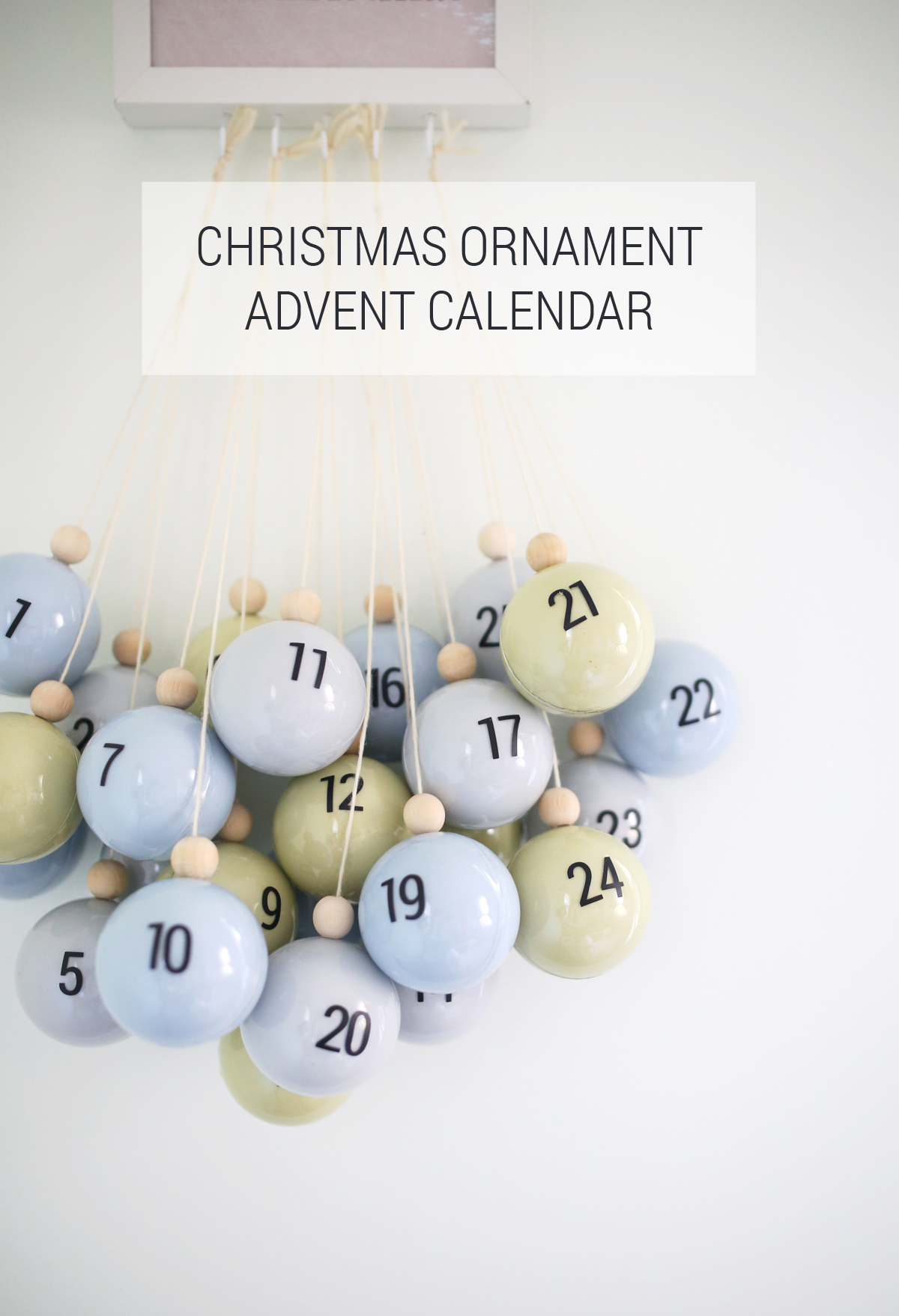 DIY Christmas Ornament Advent Calendar