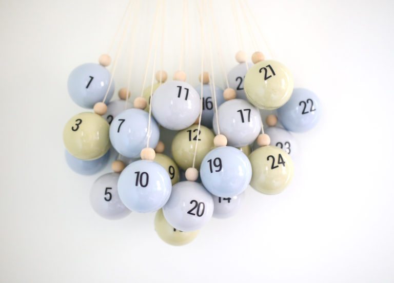 DIY Christmas Ornament Advent Calendar