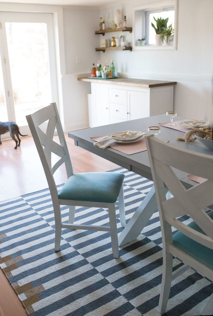 Before And After DIY Chalk Paint Dining Table And Chairs Shrimp Before And After DIY Chalk Paint Dining Table And Chairs Shrimp