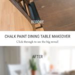 Before and After: DIY Chalk Paint Dining Table and Chairs Makeover