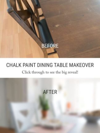 Before and After – DIY Chalk Paint Dining Table and Chairs thumbnail