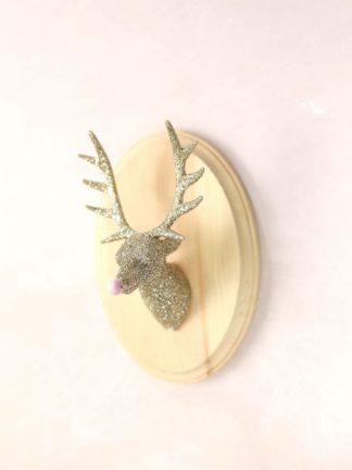 DIY Glitter Taxidermy Reindeer for Christmas thumbnail