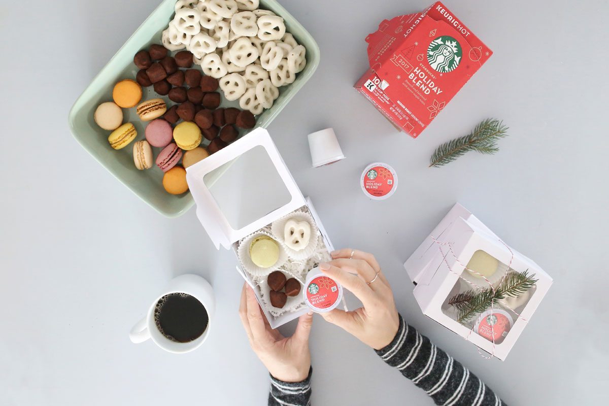 Starbucks Share the Cheer Sweepstakes DIY Holiday Treat boxes