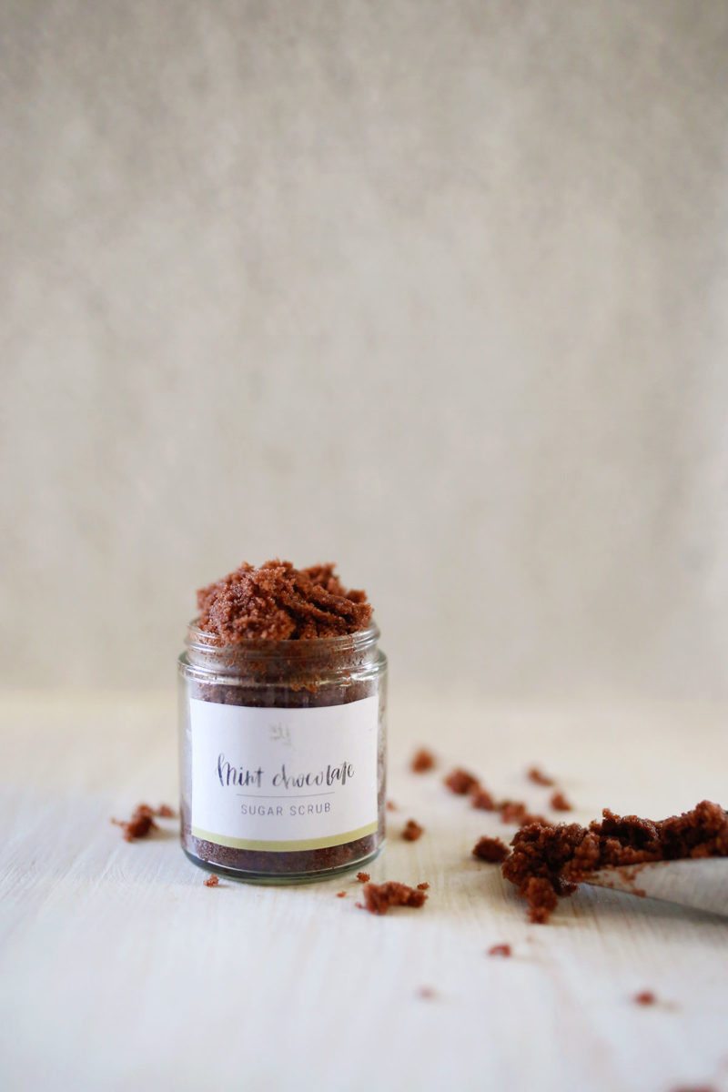 DIY Mint Chocolate Sugar Scrub Recipe