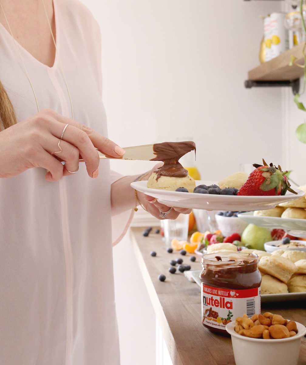 Brunch Biscuit Buffet with Nutella 