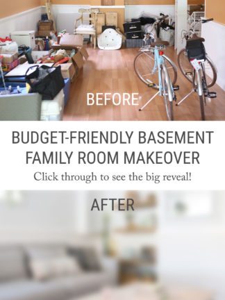 The Big Reveal – My Budget-Friendly Living Room Basement Makeover with IKEA thumbnail