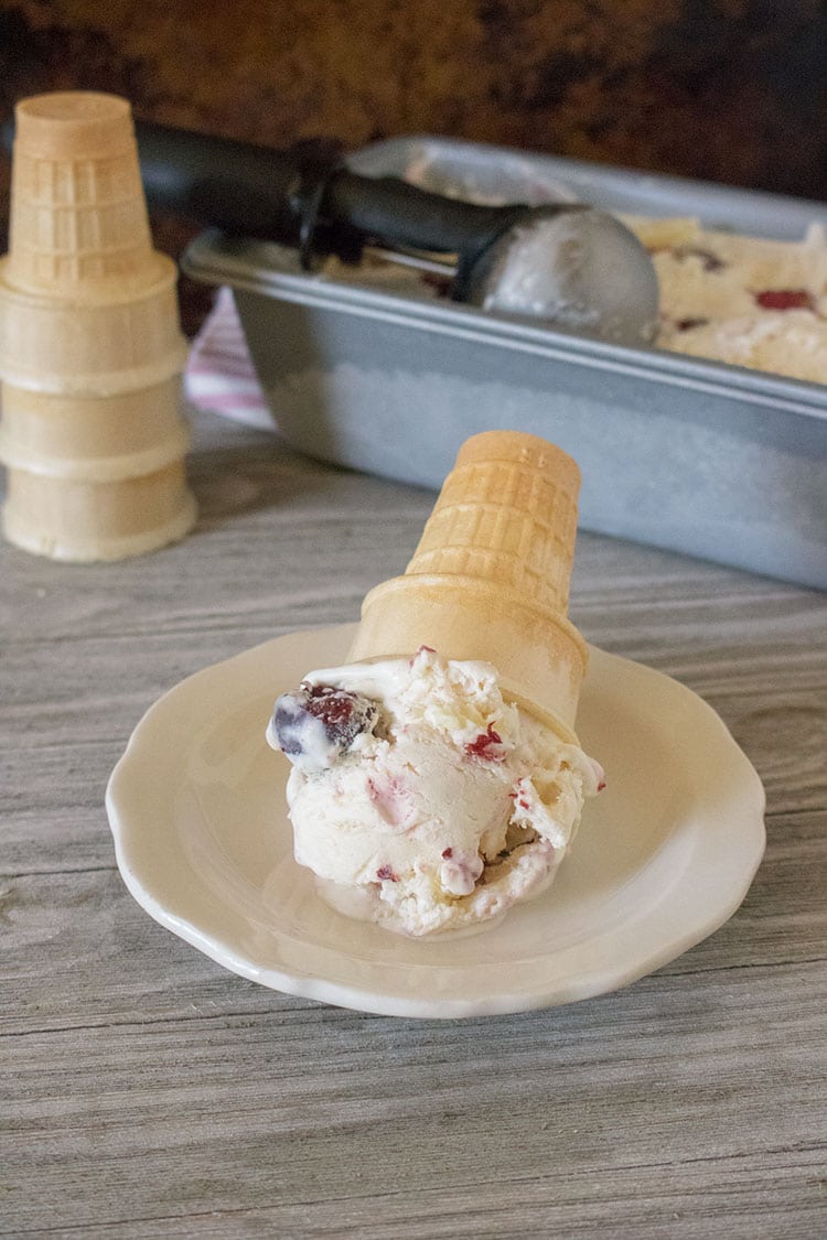 Black Cherry White Chocolate Chunk No Churn Ice Cream Recipe