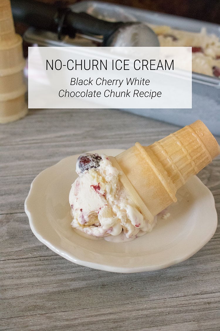 Black Cherry White Chocolate Chunk No Churn Ice Cream Recipe