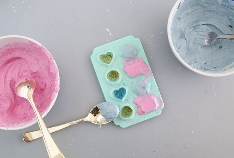 How to Make Glitter Gemstone DIY Sidewalk Chalk - Step 4