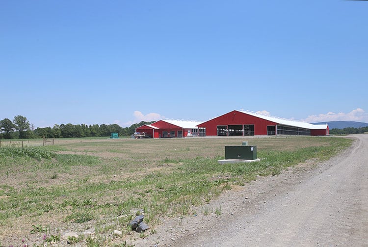 Driving Through Farm Country Outside Burlington, Vermont