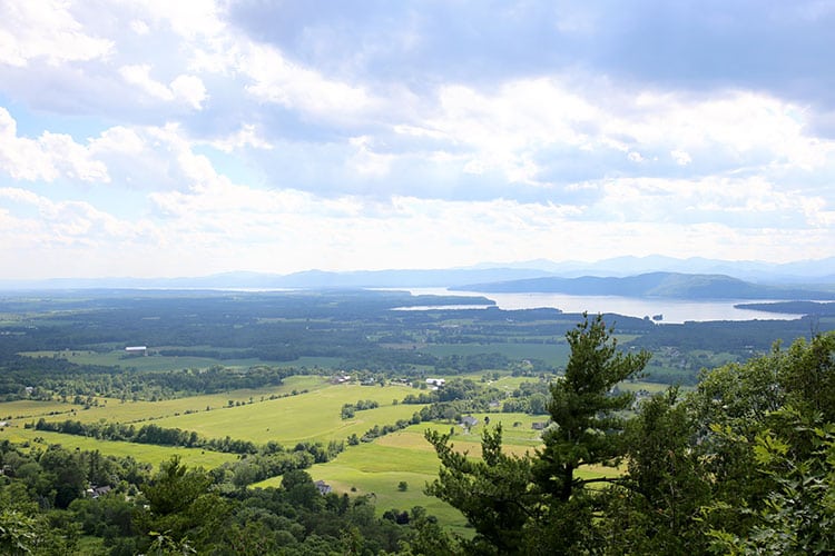 View from the Summit of Mt. Philo Outside Burlington, Vermont