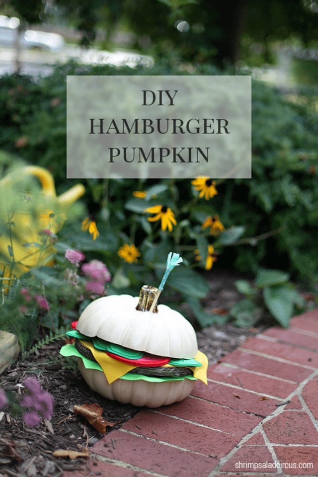 Hamburger Pumpkin Fall Decor