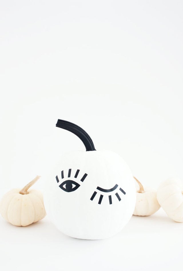 DIY Winking Eye Pumpkin With Printable Template