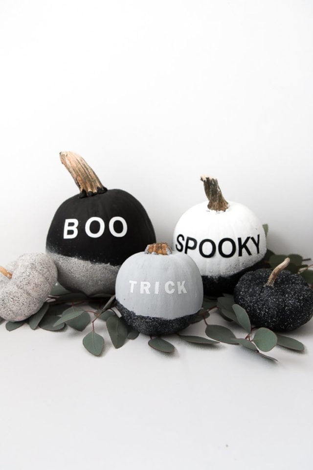 DIY Modern Painted Pumpkins