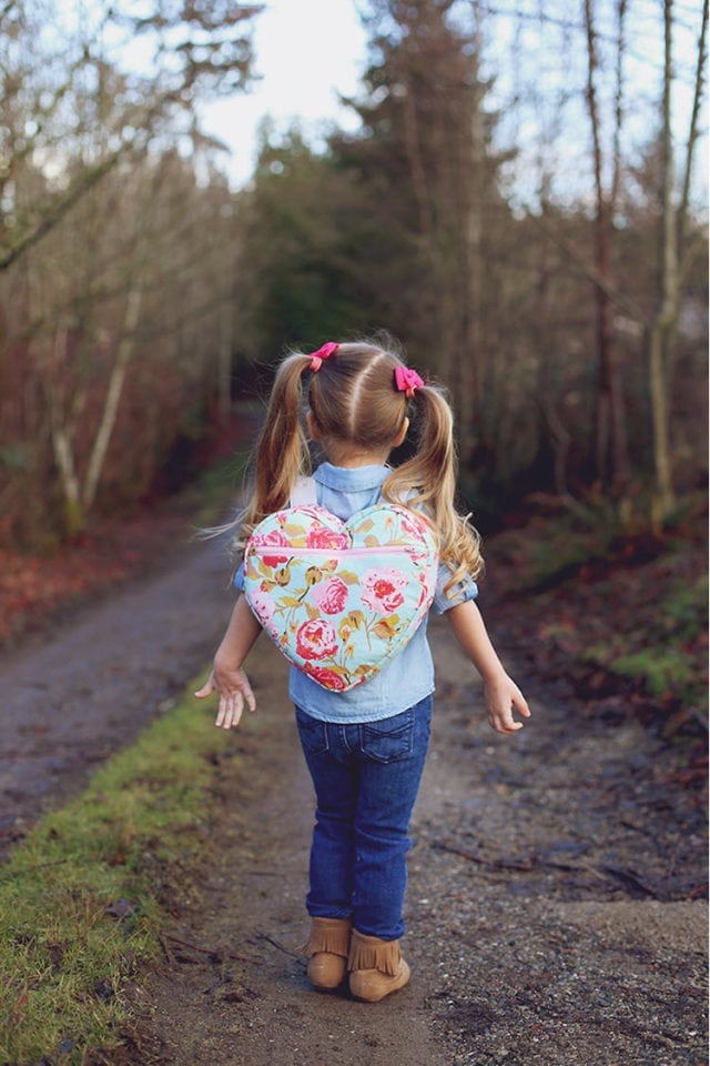 Heart Backpack Free Pattern