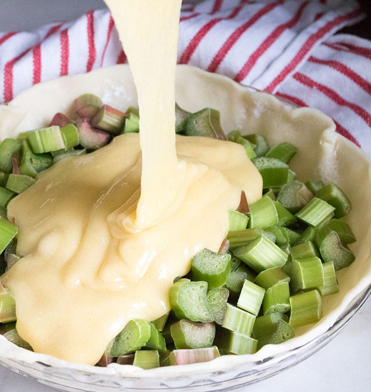 Rhubarb Pie Recipe With Custard Filling