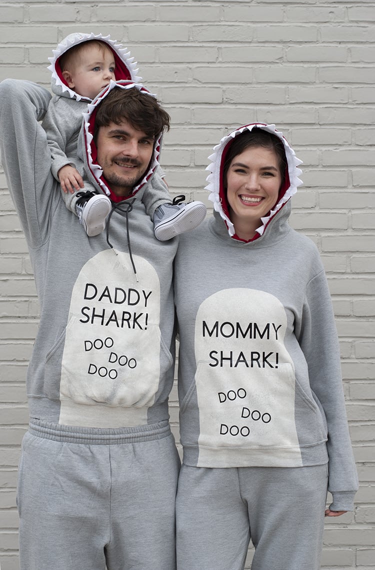 Baby Shark Song DIY Family Halloween Costume Idea