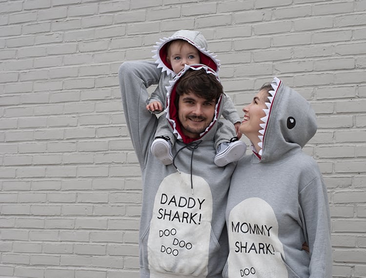 Baby Shark DIY Family Halloween Costume Idea