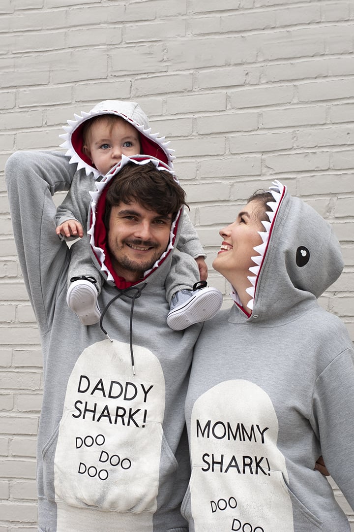 Adult's Daddy Shark & Mommy Shark Couples Costumes