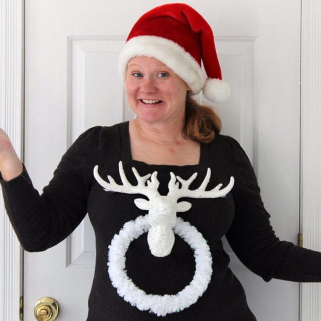 20 DIY Ugly Christmas Sweater Ideas - Shrimp Salad Circus