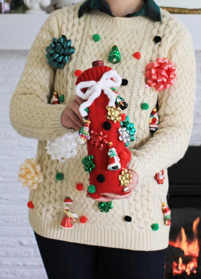 20 DIY Ugly Christmas Sweater Ideas - Shrimp Salad Circus