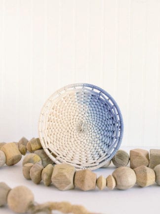 Ombre Dip-Dyed DIY Woven Trivet from Weaving Within Reach thumbnail