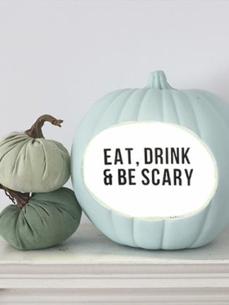 Lightbox DIY Quote Pumpkin for Halloween thumbnail