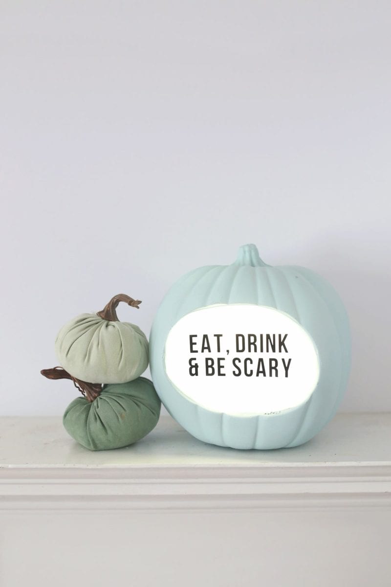 Lightbox DIY Quote Pumpkin for Halloween 2