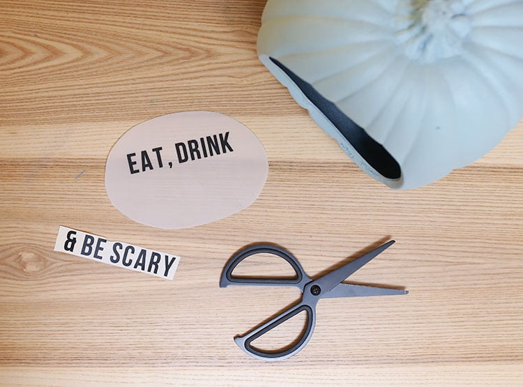 Lightbox DIY Quote Pumpkin for Halloween - Step 5