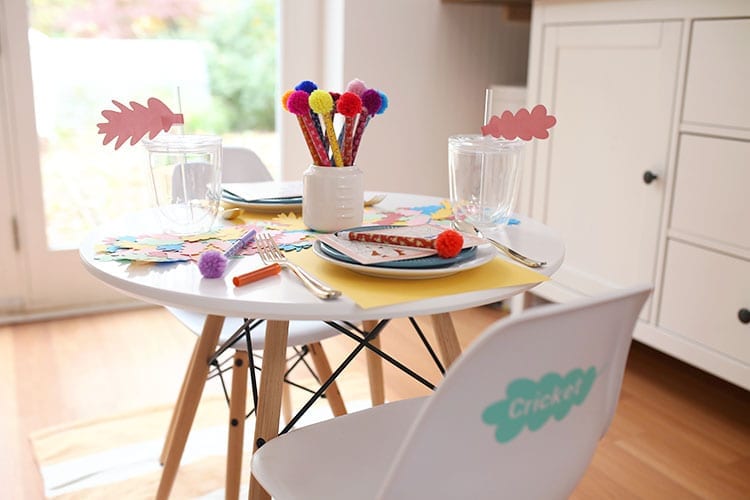 Colorful Kids Thanksgiving Table Ideas 3