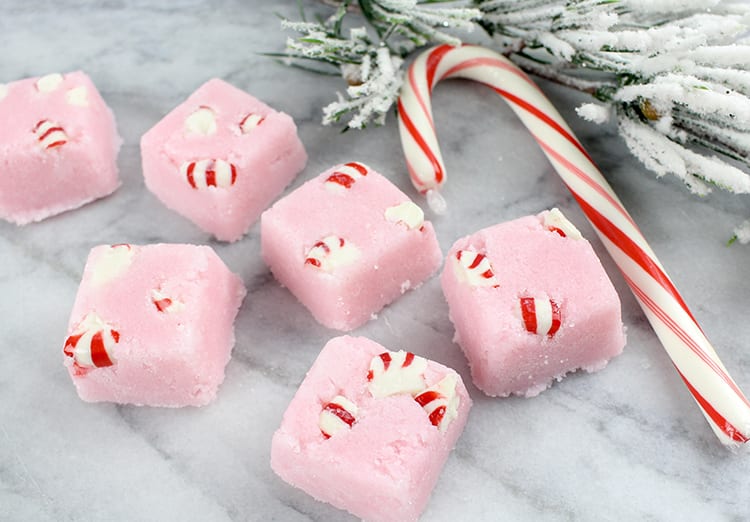 DIY Peppermint Candy Cane Sugar Scrub Cubes Recipe