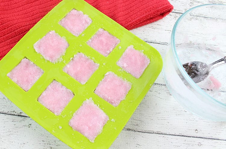 DIY Peppermint Candy Cane Sugar Scrub Cubes Recipe - Step 9