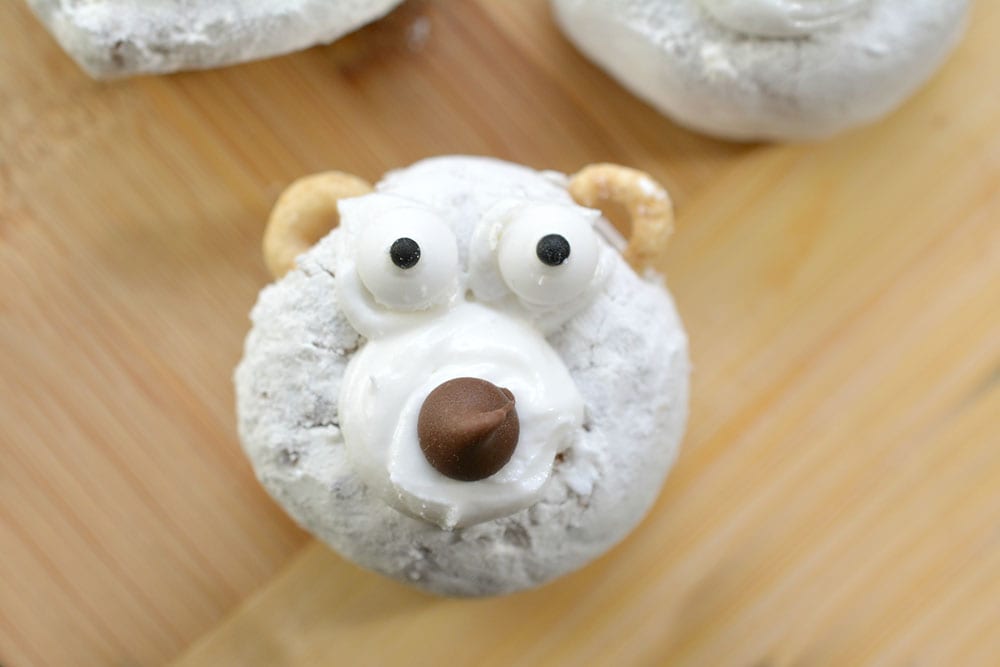 DIY Polar Bear Christmas Donuts