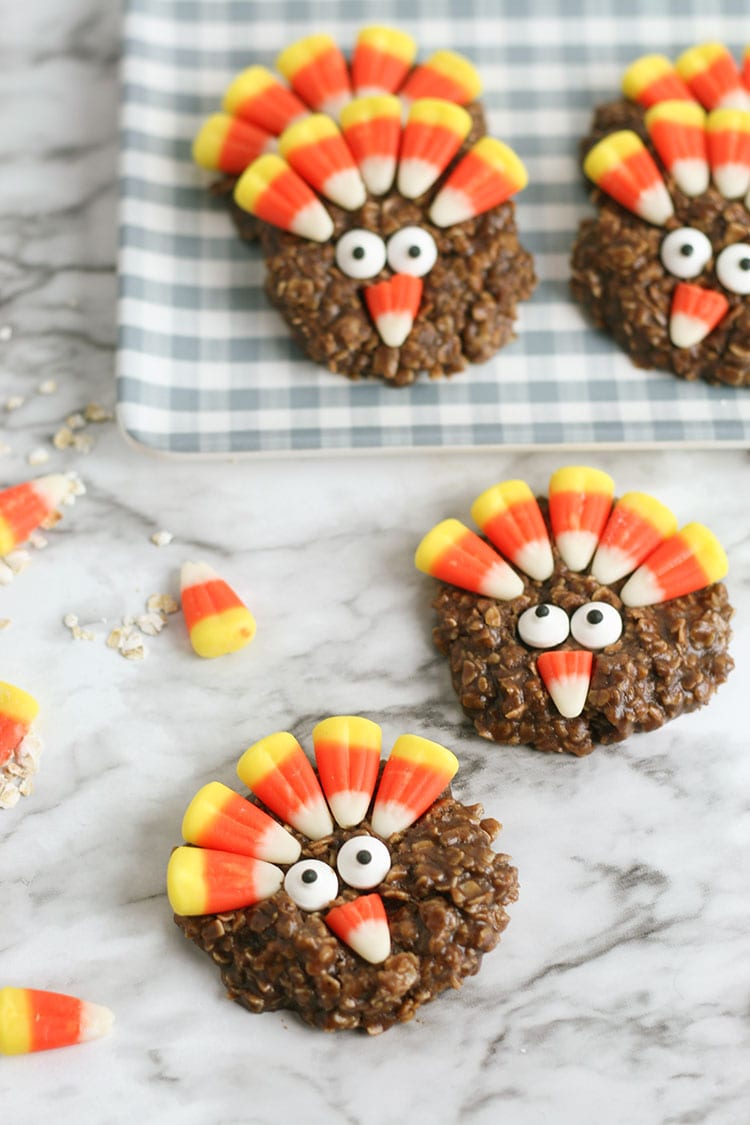 No-Bake Thanksgiving Turkey Cookies Recipe 1