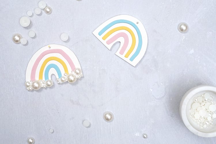 Clay DIY Rainbow Christmas Ornaments - Step 5