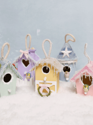 Mini DIY Christmas Village Ornaments thumbnail