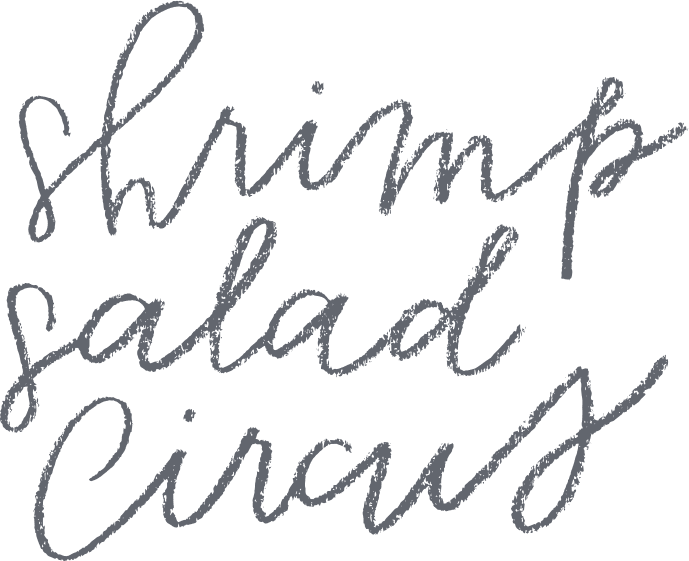 Shrimp Salad Circus handwriting logo