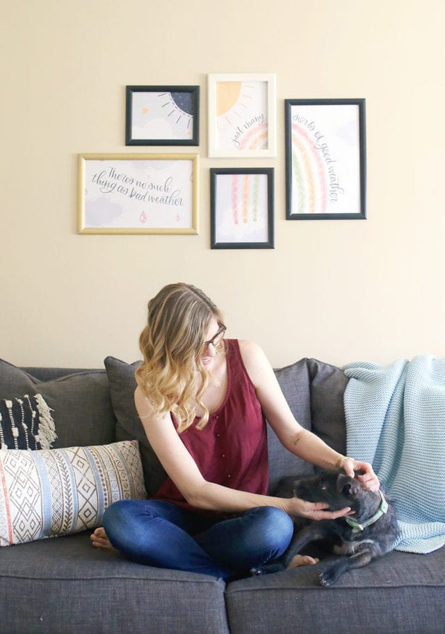 Free Printable Wall Art &amp; My Trick to Create a Gallery Wall in Minutes