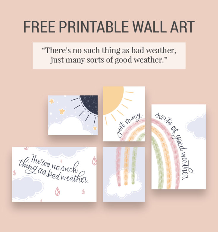 Free Printable Wall Art &amp; My Trick to Create a Gallery Wall in Minutes